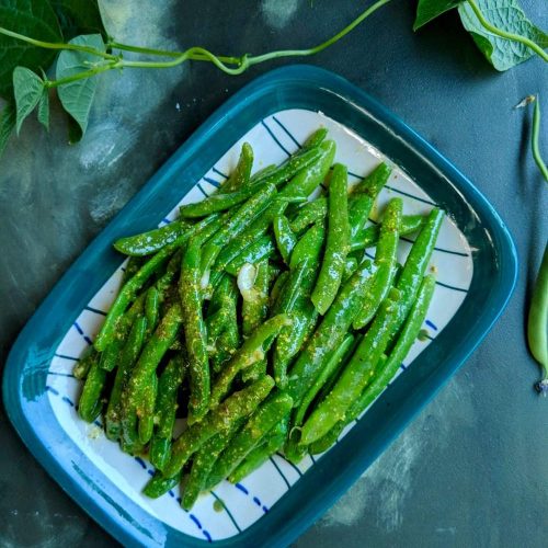 Easy green bean salad with just 5 Ingredients - Vegan and Gluten free