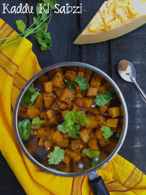 Kaddu Ki Sabzi - Punjabi style pumpkin curry Recipe | Saffron Trail