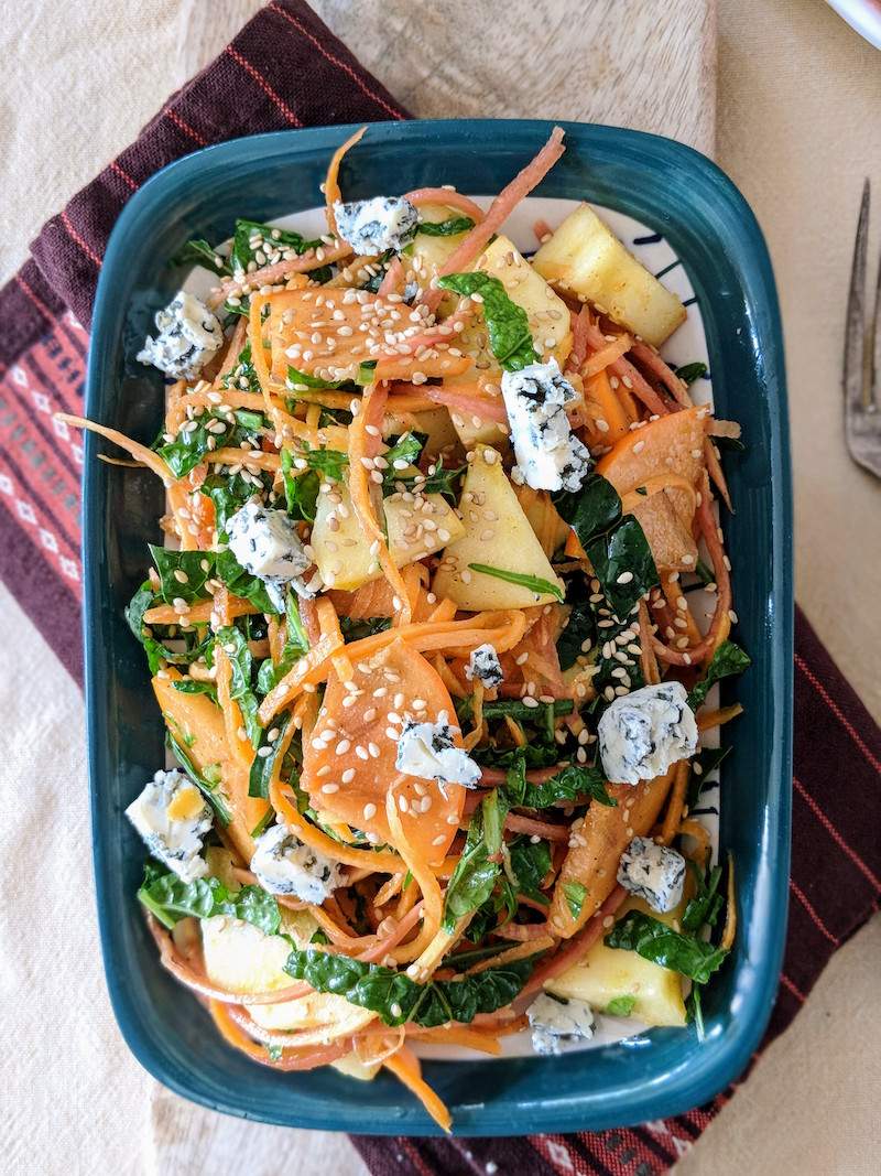 winter persimmon salad