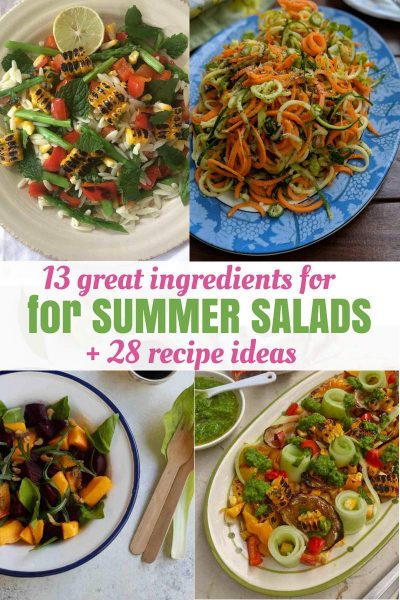 Summer Salads: 13 Best Ingredients and over 28 Recipes + Ideas